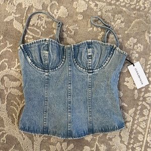 Denim tank, never worn